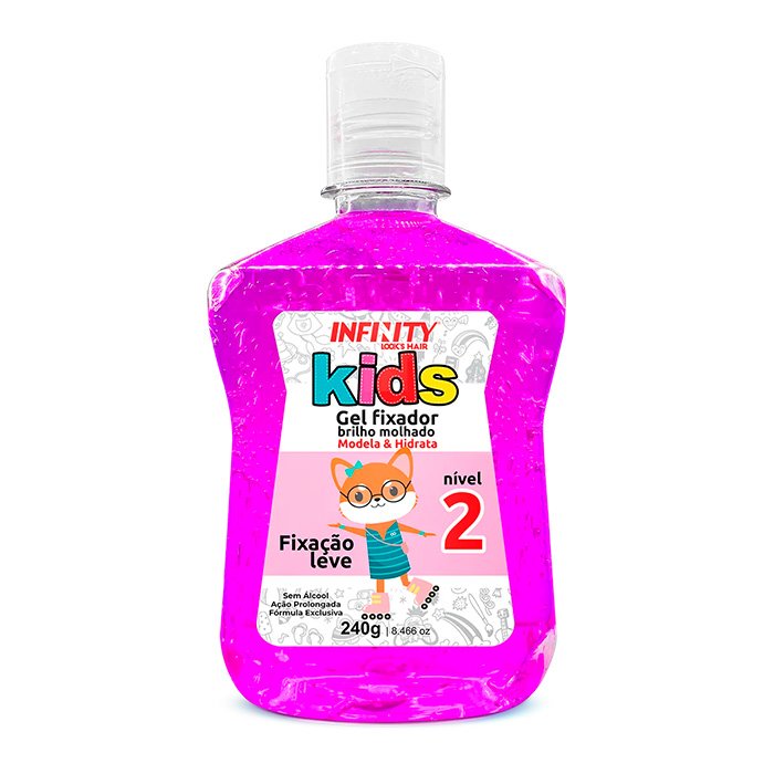 Gel Fixador Infinity Kids Roxo Nº2 – 240g