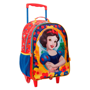 Mochila de Rodinhas Escolar 16 Princesa Disney Branca de Neve
